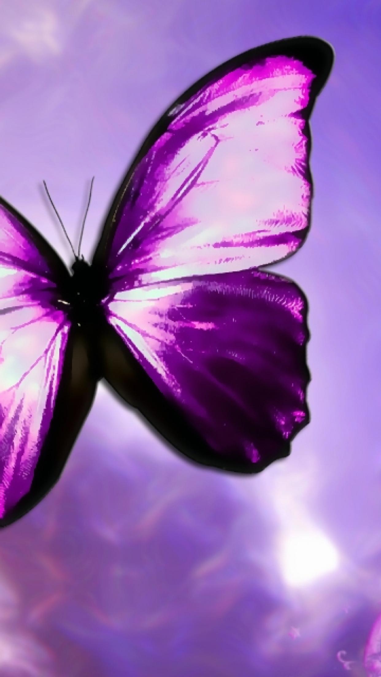 Purple Butterfly Mobile Wallpapers