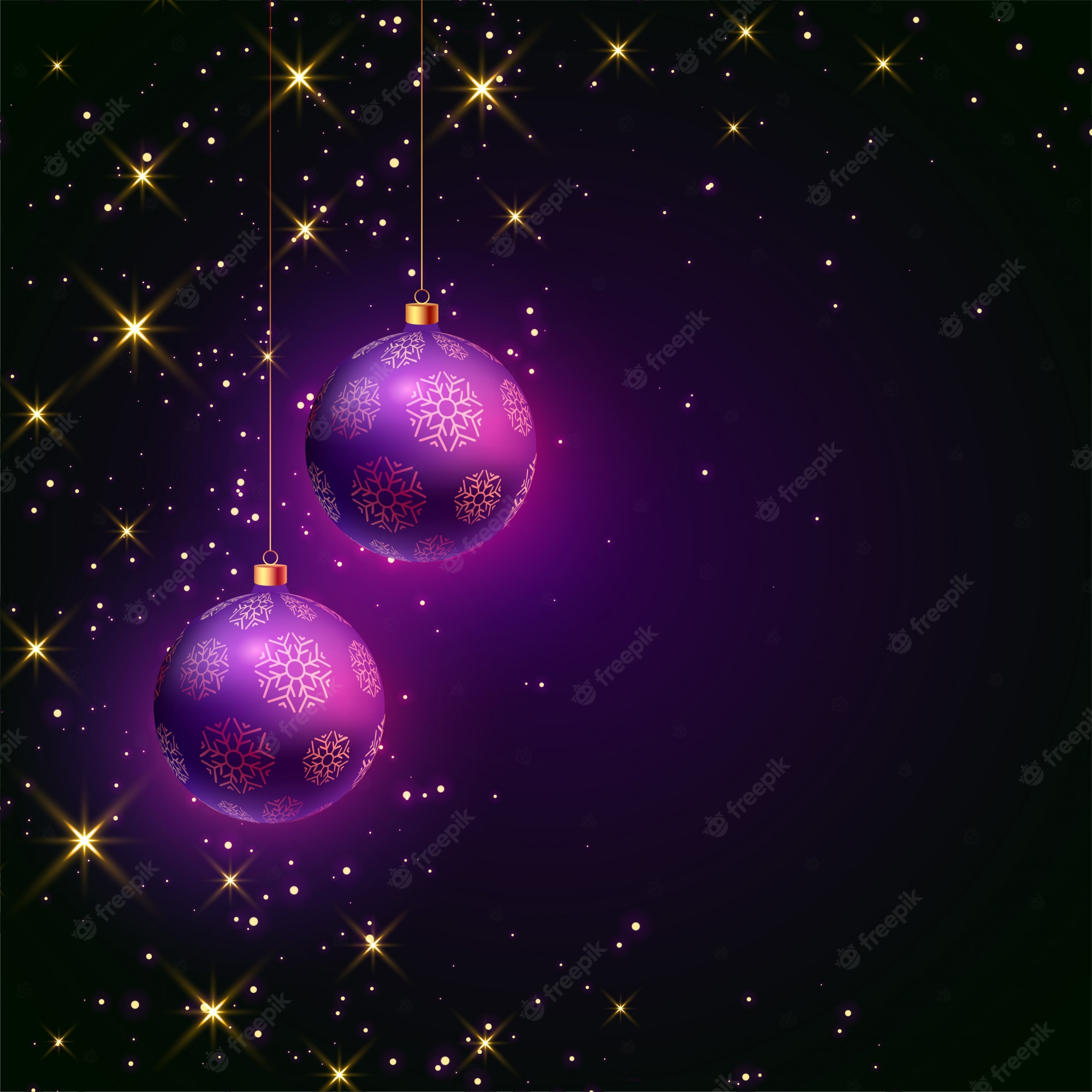 Purple Christmas Background