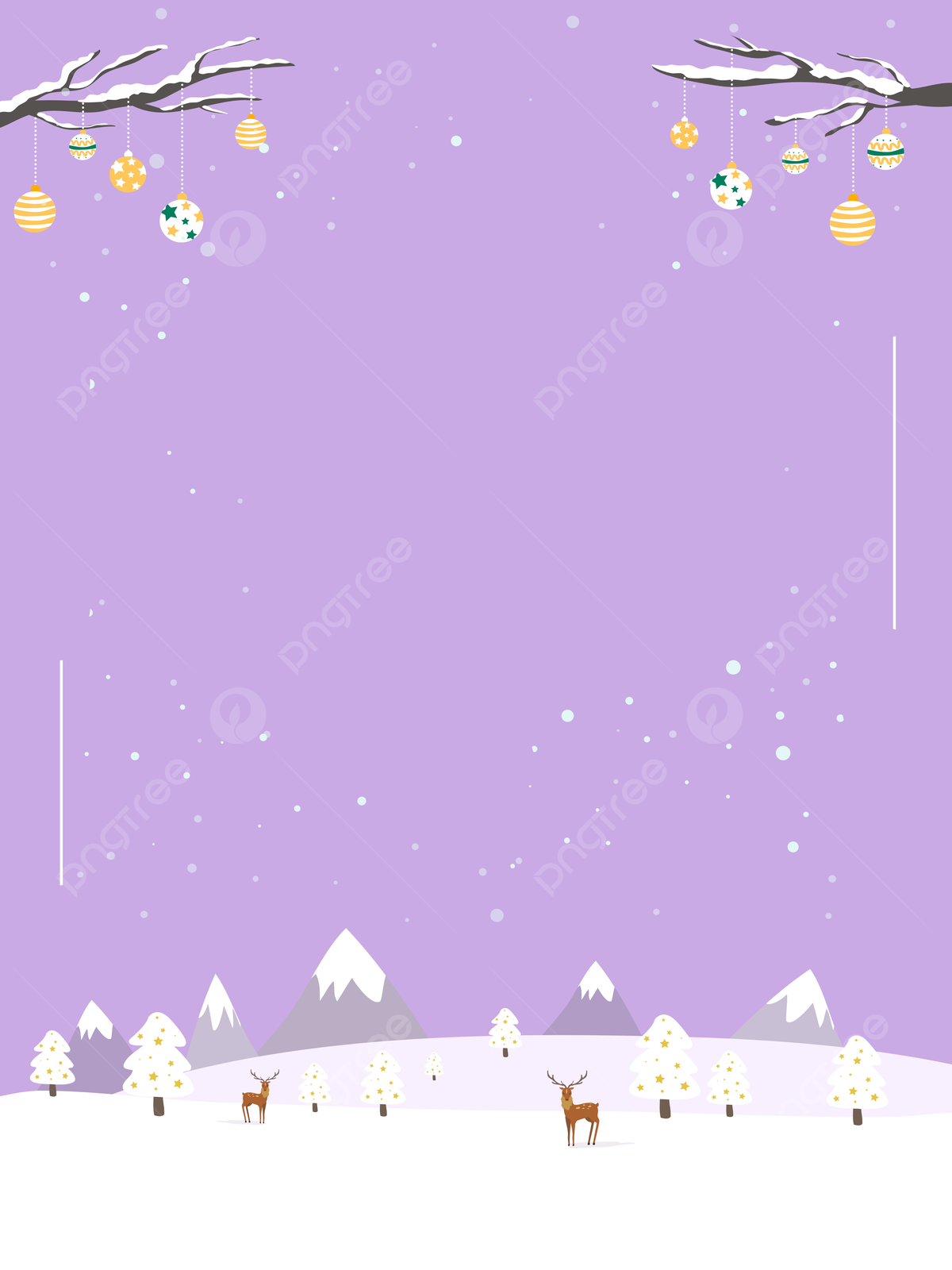 Purple Christmas Background