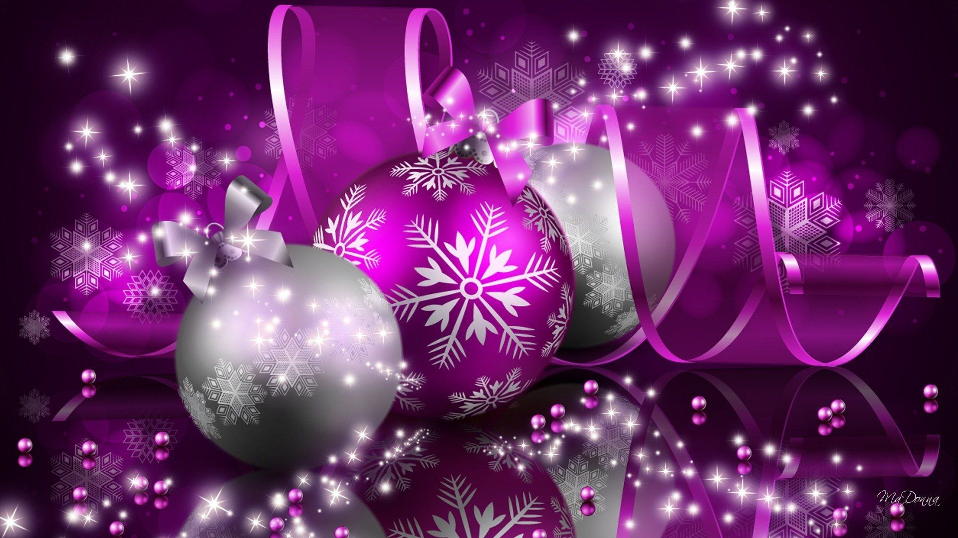 Purple Christmas Background