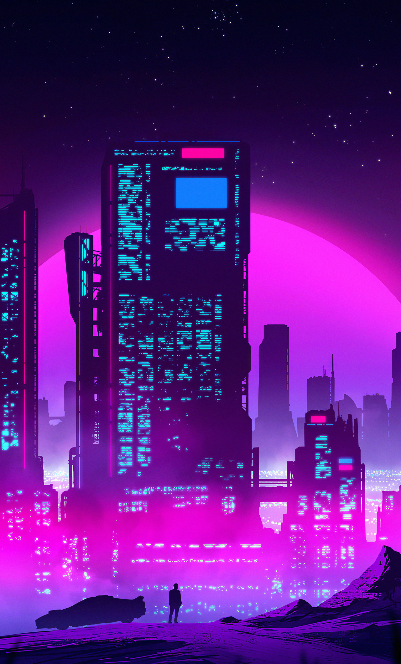 Purple City Wallpapers