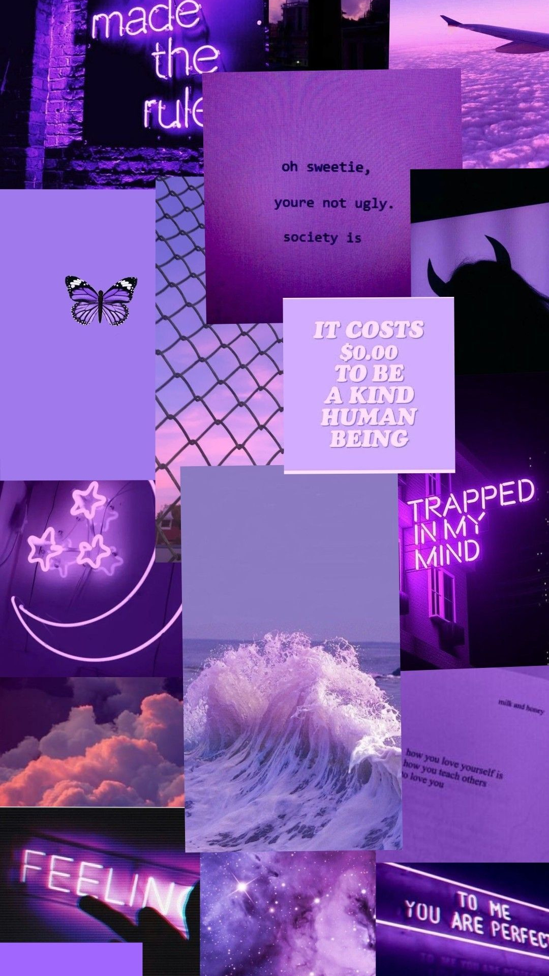 Purple Collage Wallpapers