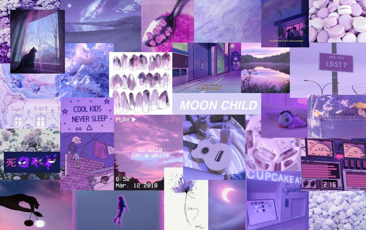 Purple Collage Wallpapers