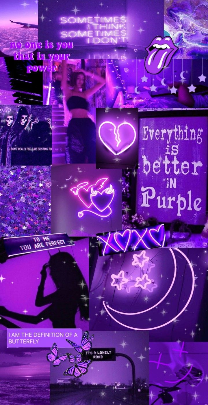 Purple Collage Wallpapers