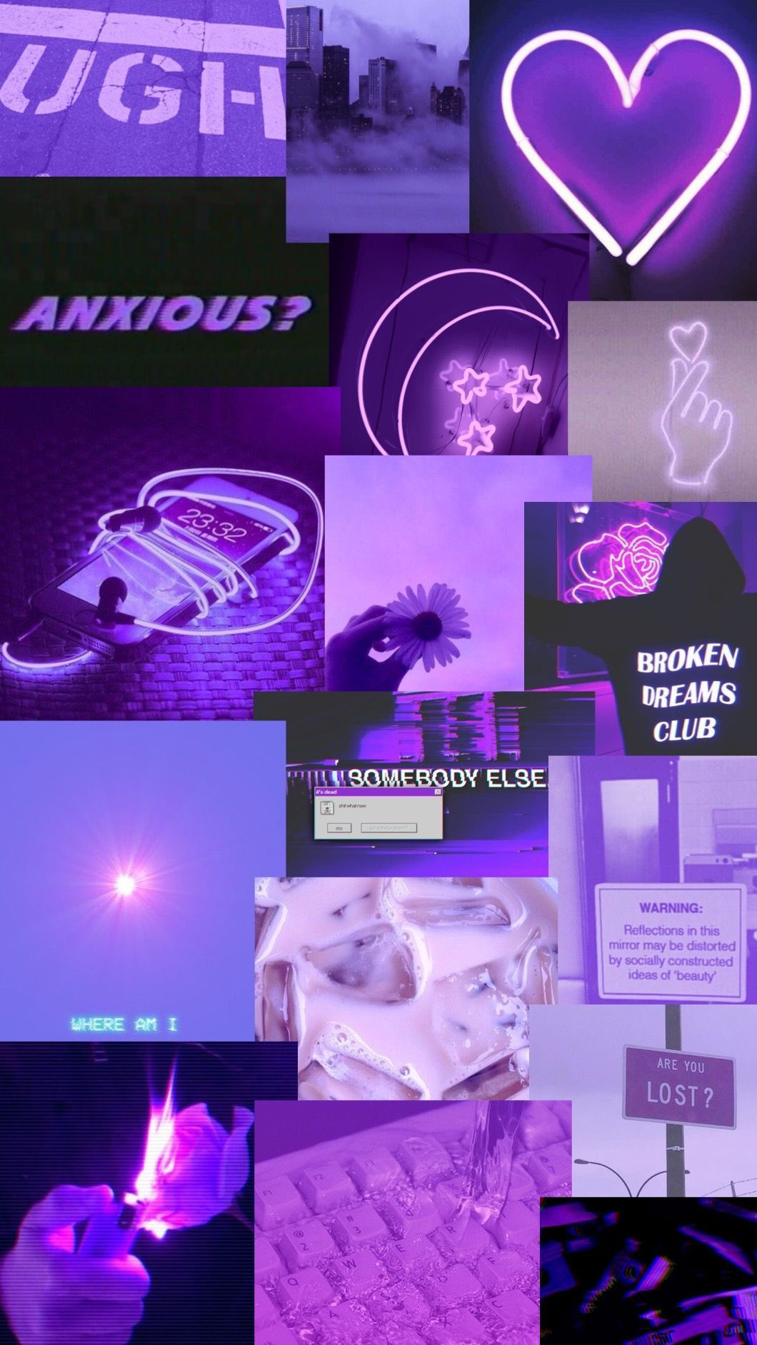 Purple Collage Wallpapers