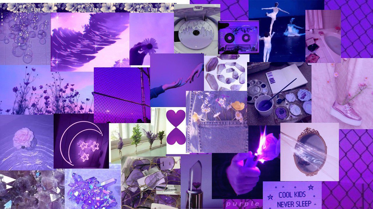 Purple Collage Wallpapers