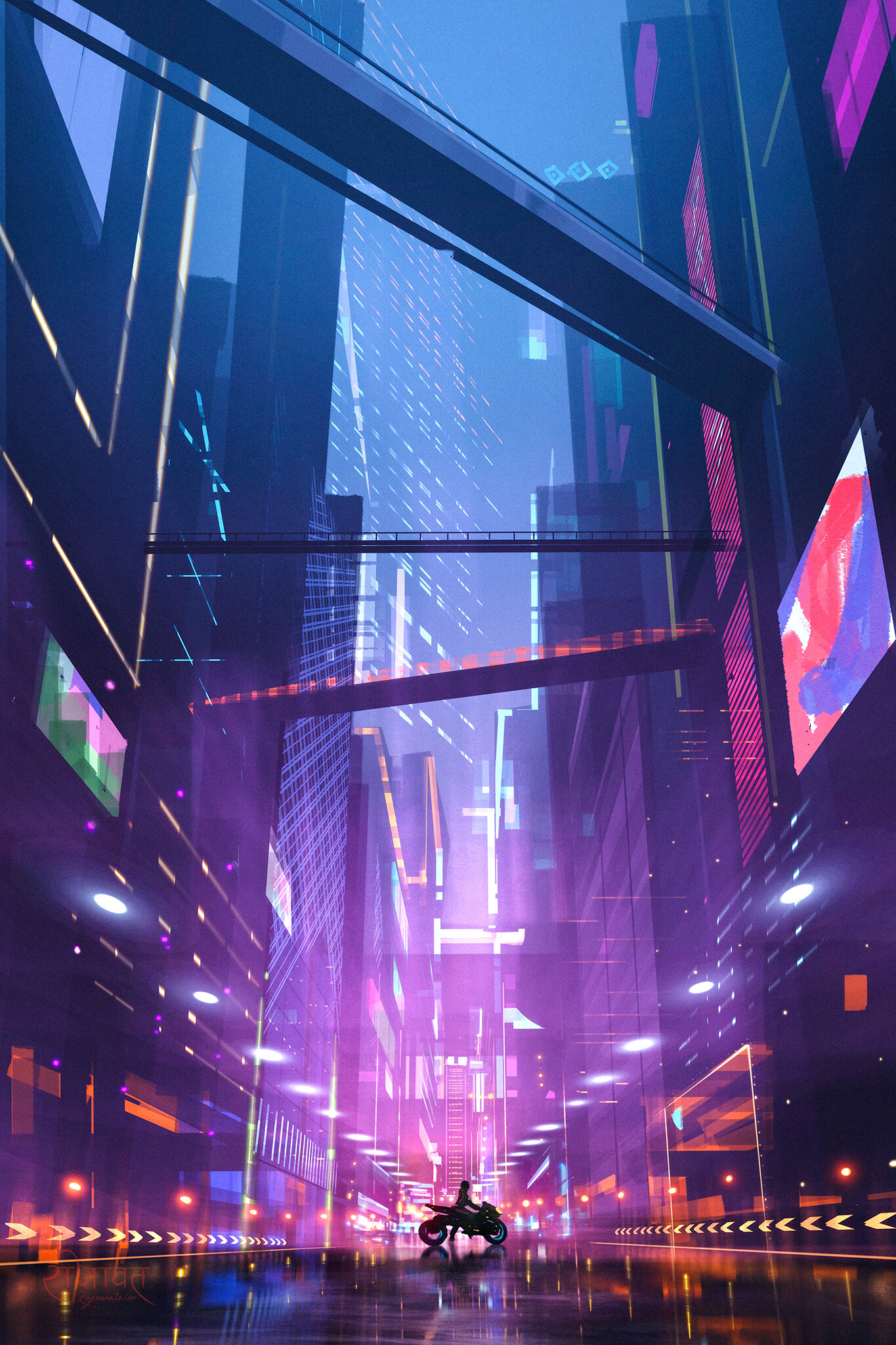 Purple Cyberpunk Wallpapers