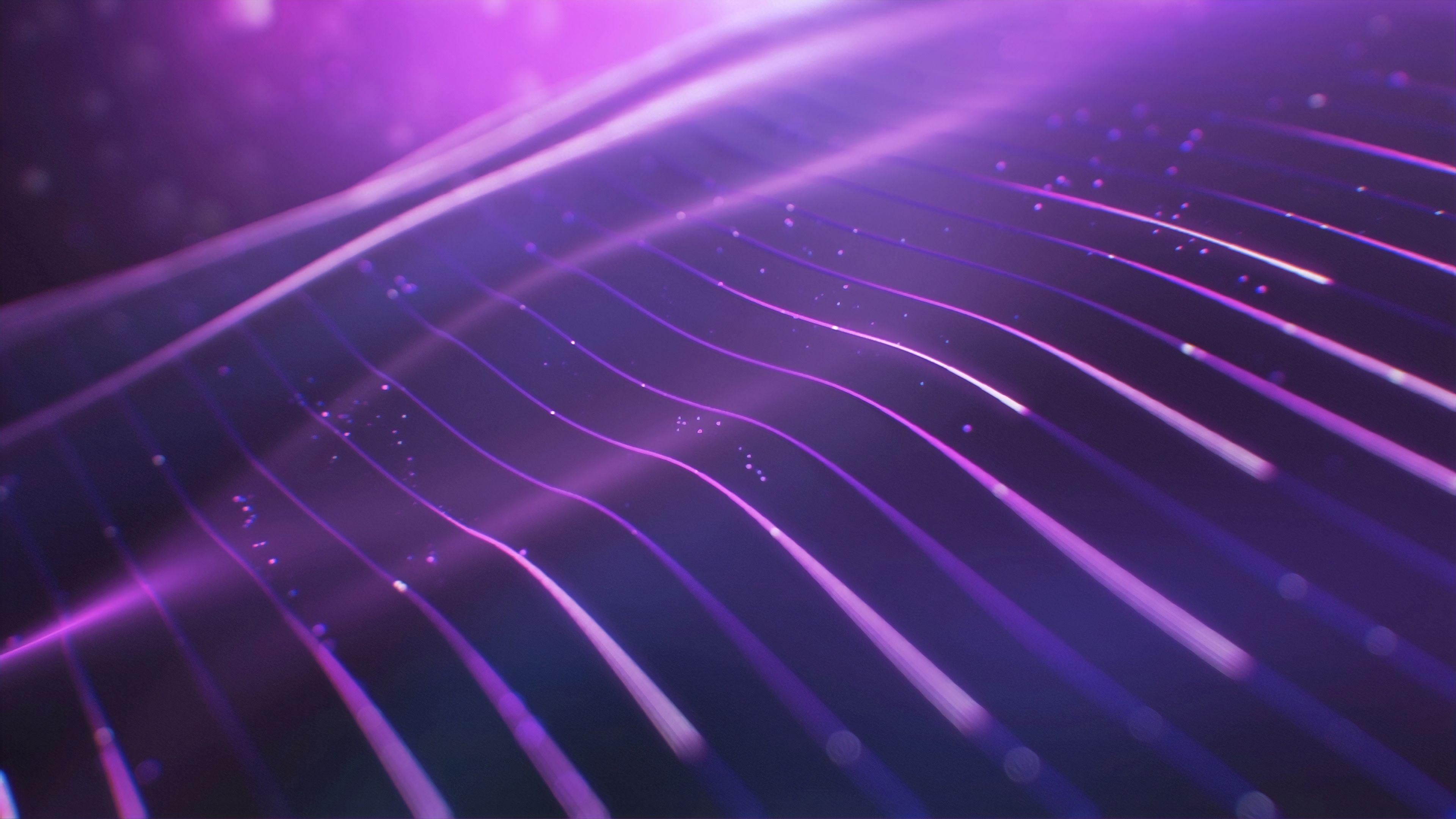 Purple Digital Shapes 5K Wallpapers