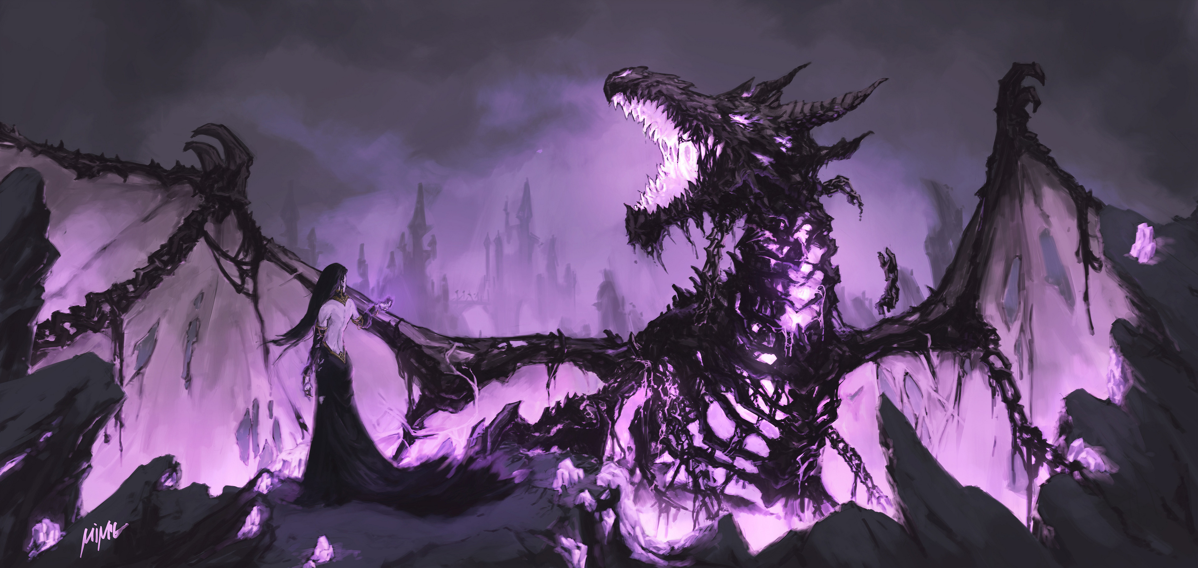 Purple Dragon Wallpapers