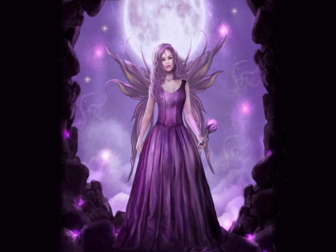 Purple Fairy Background