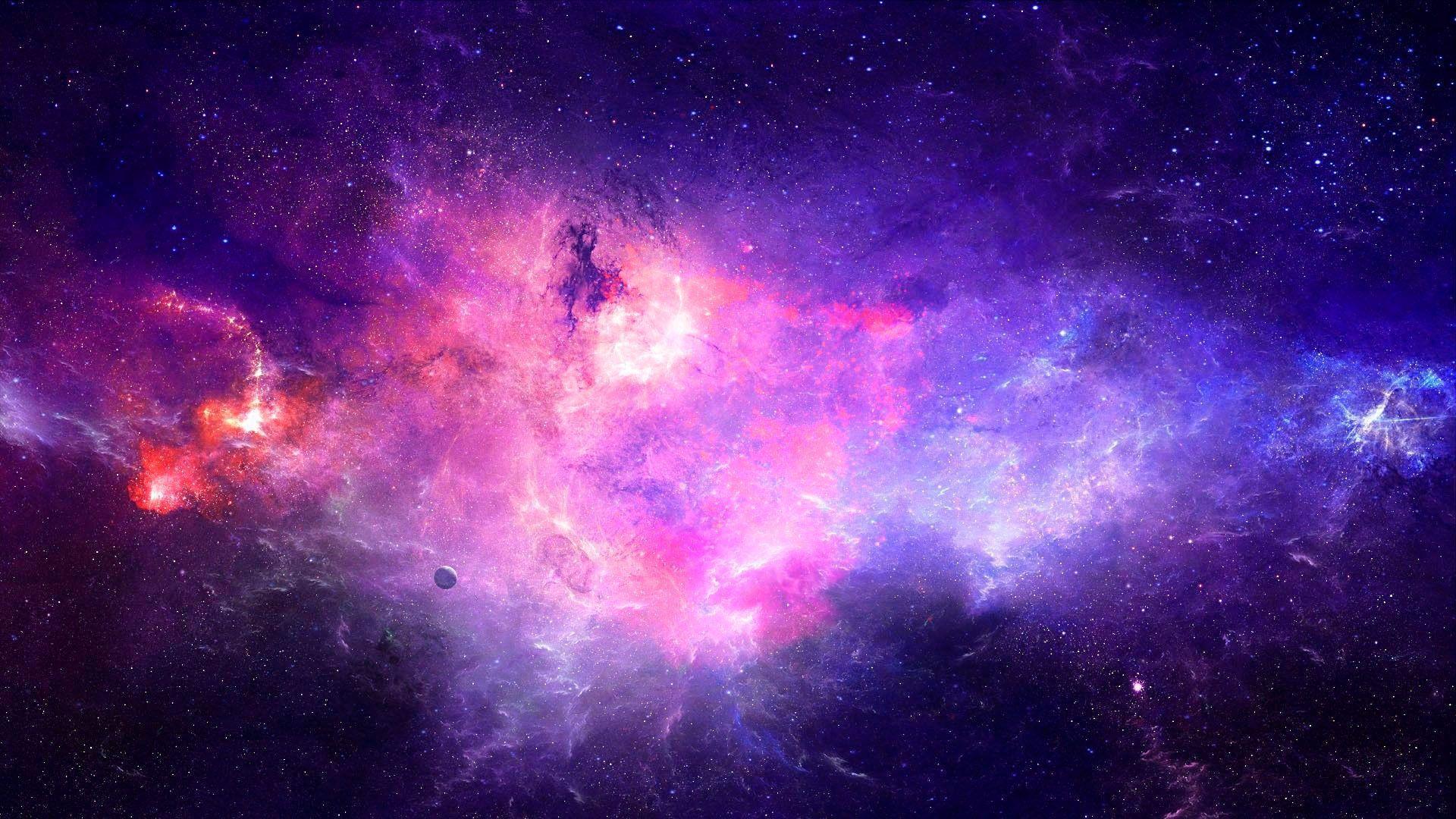 Purple Galaxy Background