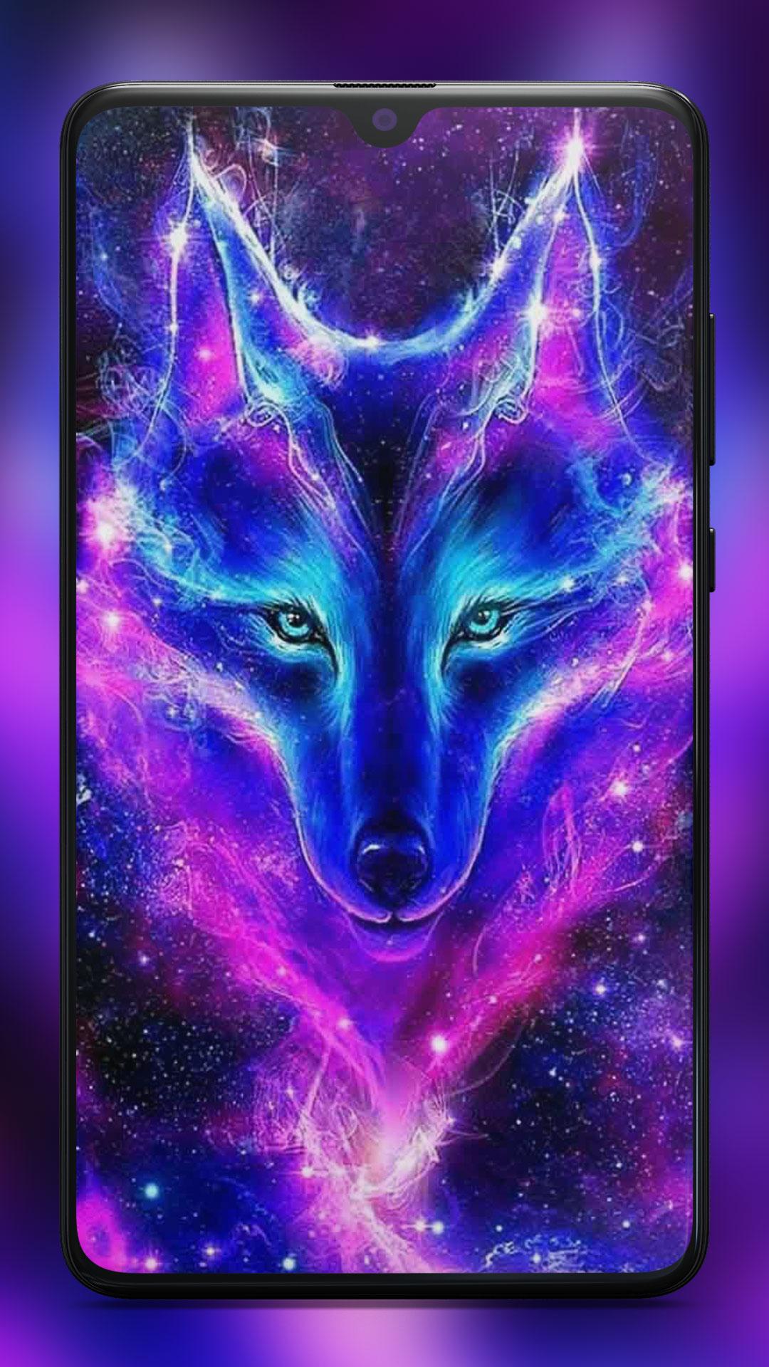 Purple Galaxy Wolf Wallpapers