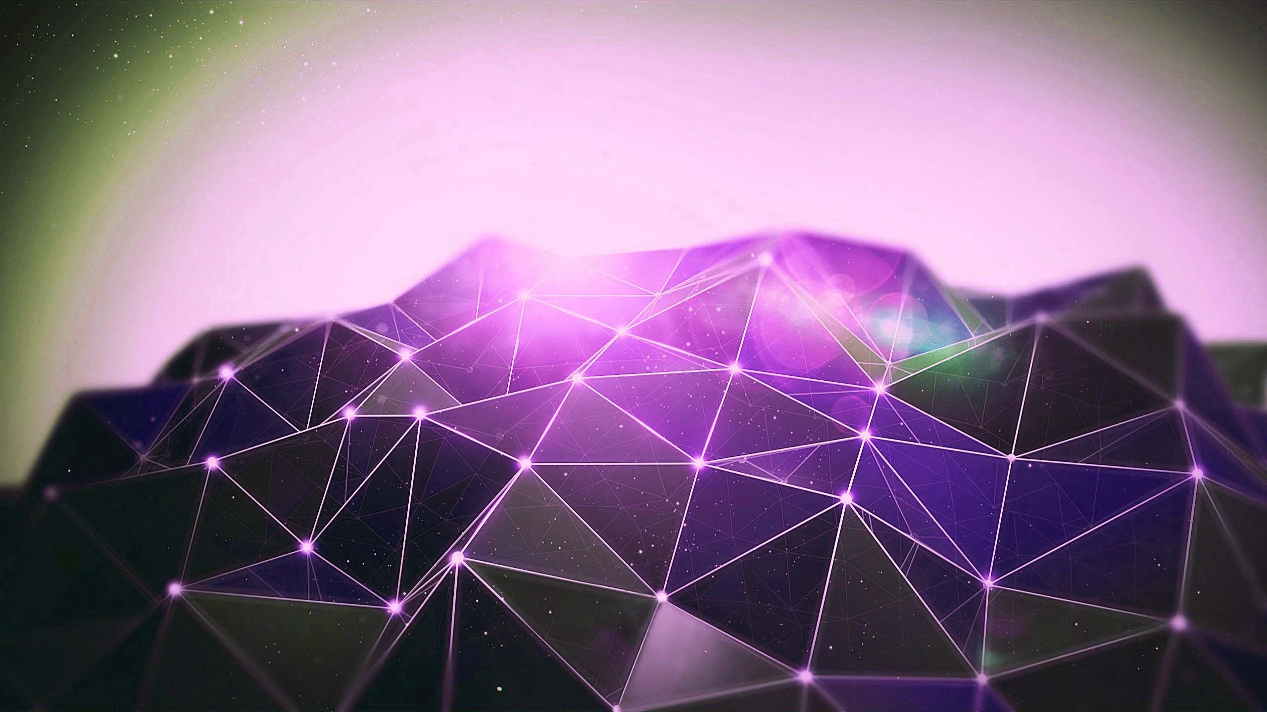 Purple Geometry Art Wallpapers