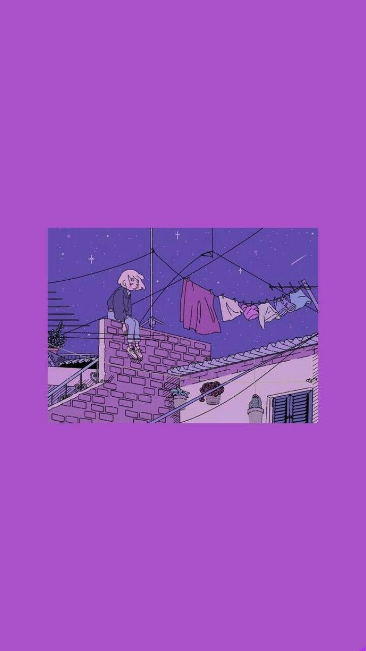 Purple Girl Aesthetic Wallpapers