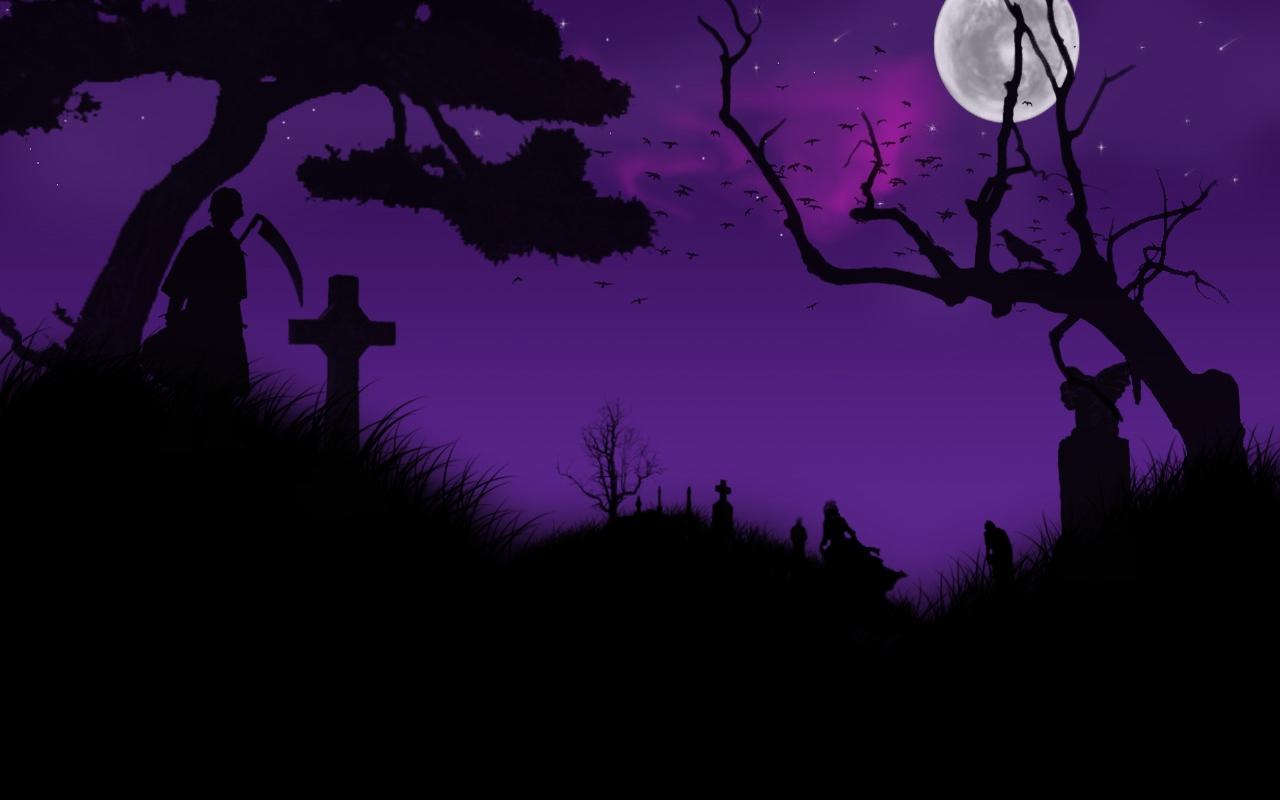 Purple Halloween Wallpapers