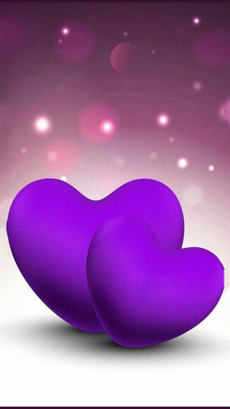 Purple Heart Black Background