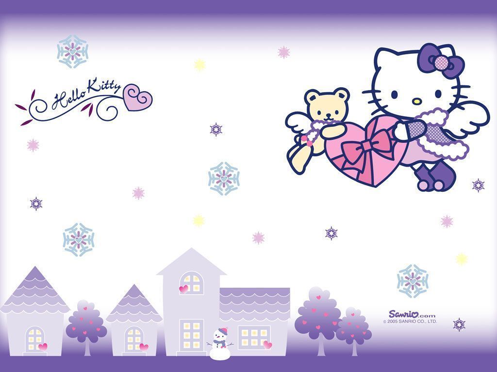 Purple Hello Kitty Wallpapers