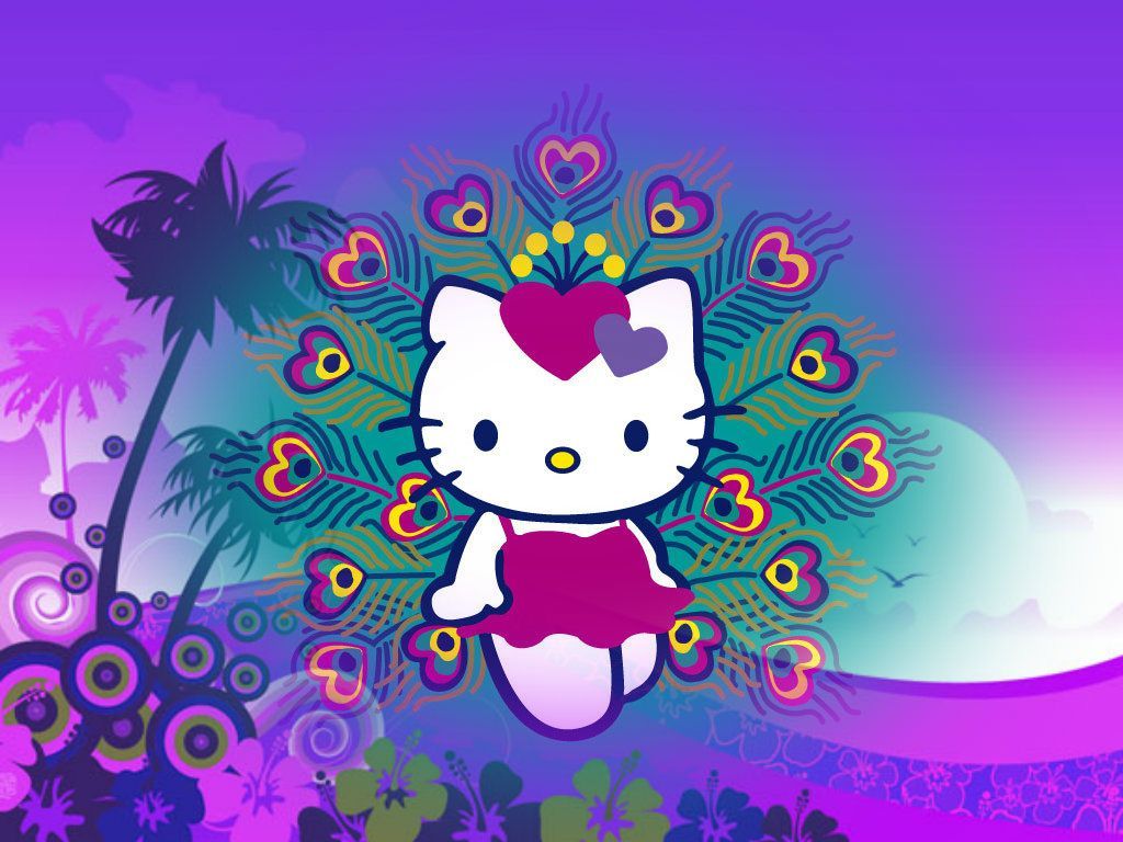 Purple Hello Kitty Wallpapers