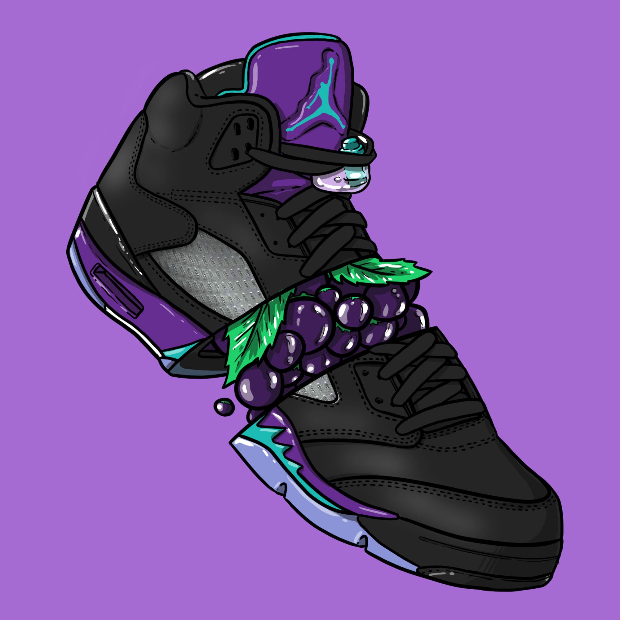 Purple Jordan Logo Wallpapers