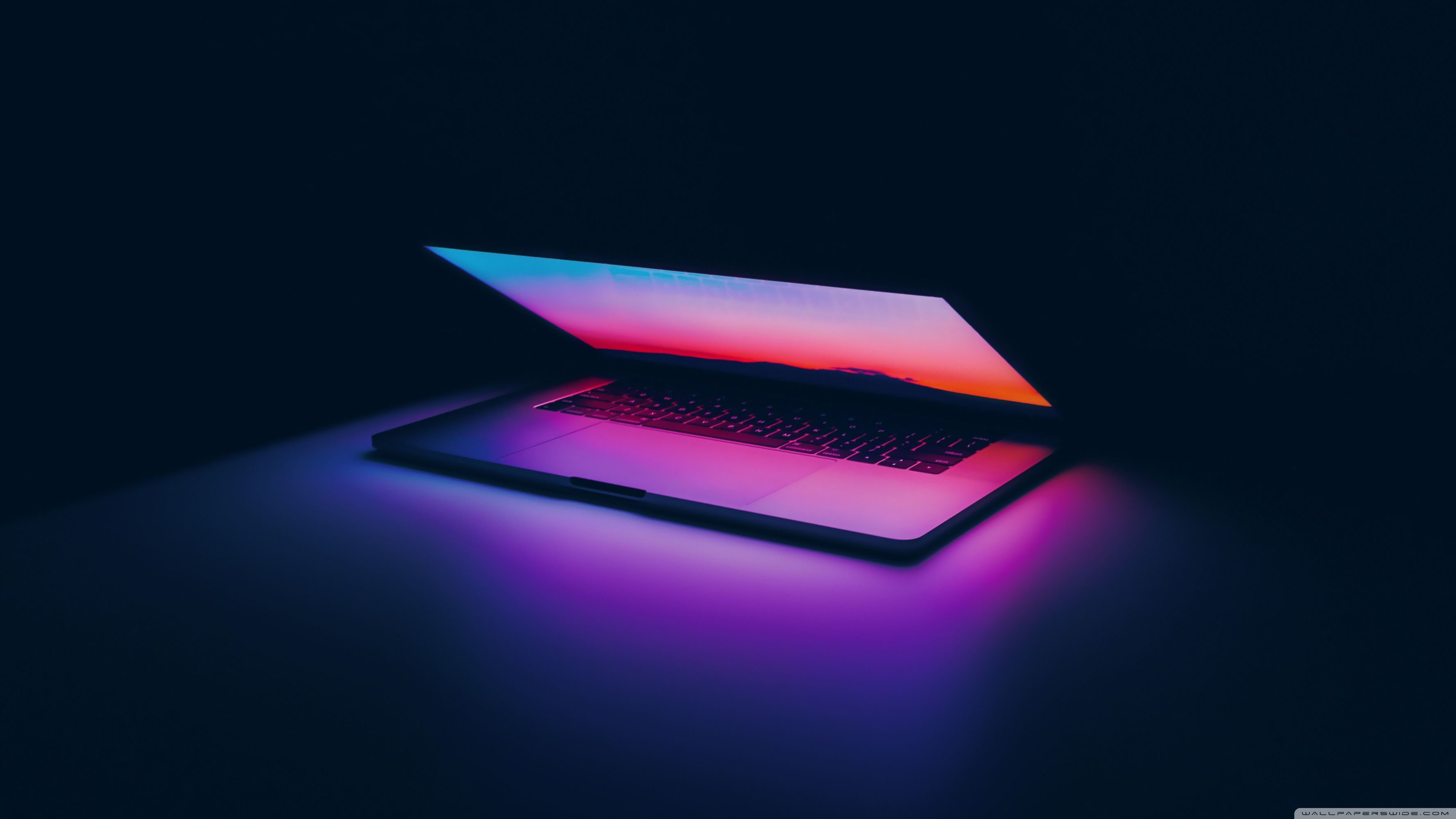 Purple Laptop Background