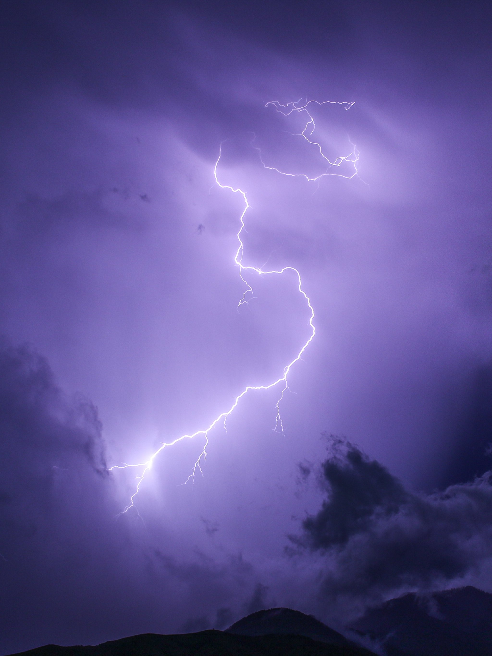 Purple Lightning Wallpapers