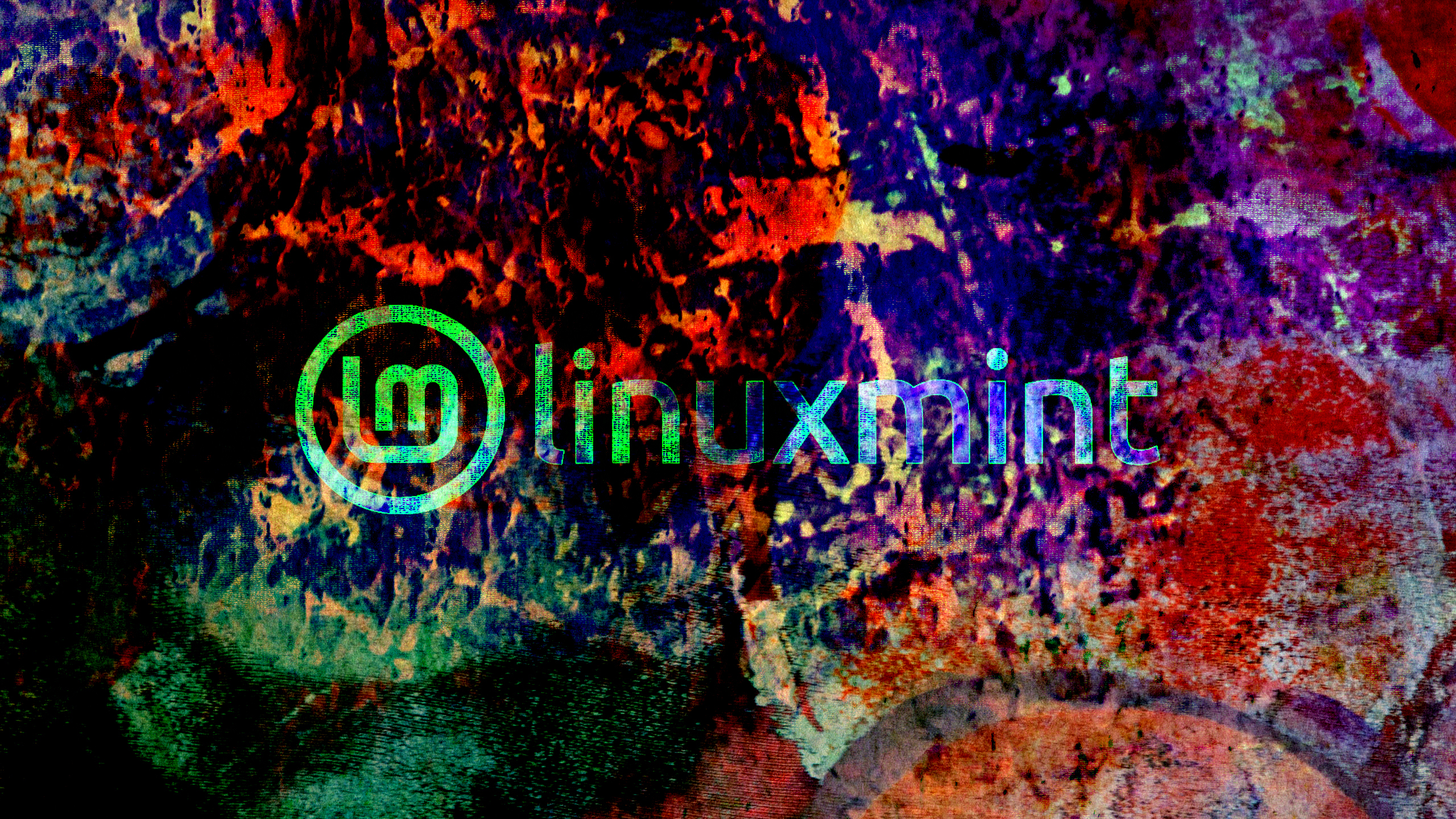 Purple Linux Mint Art Wallpapers