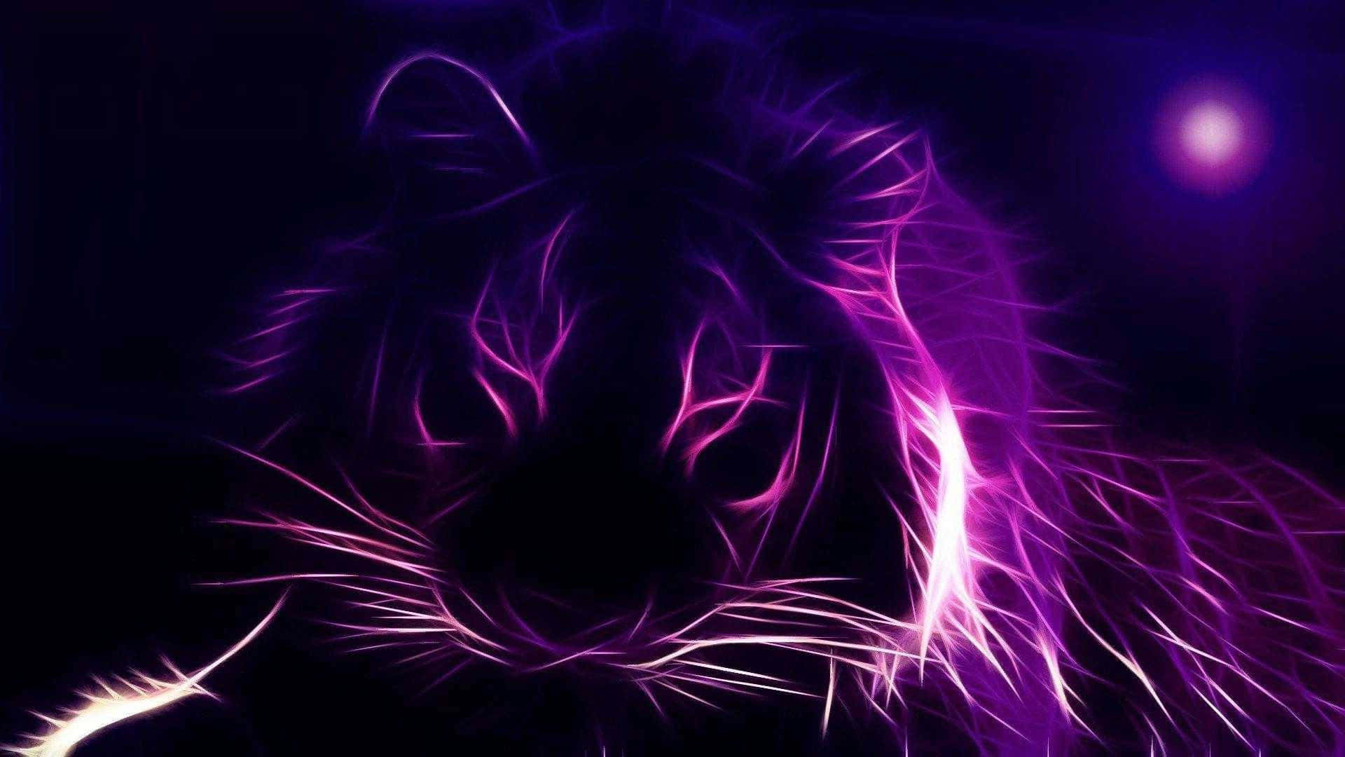 Purple Lion Wallpapers