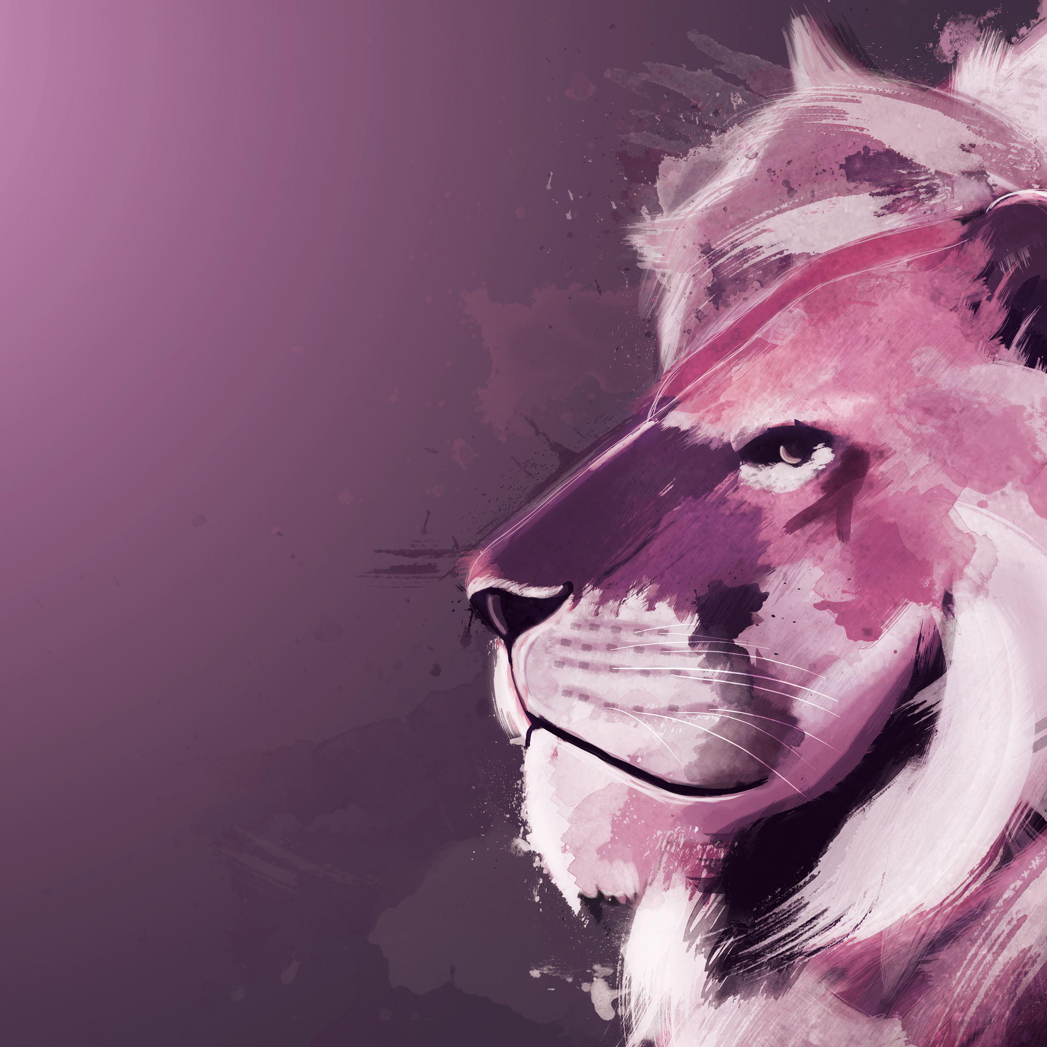 Purple Lion Wallpapers