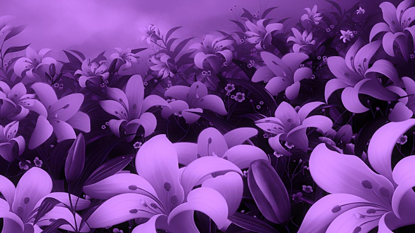 Purple Orchids Wallpapers