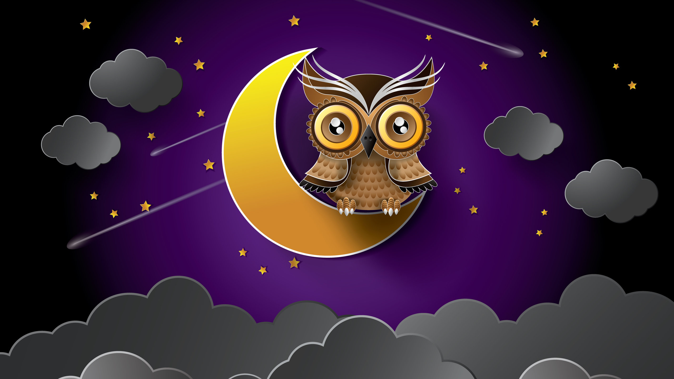 Purple Owl Wallpapers