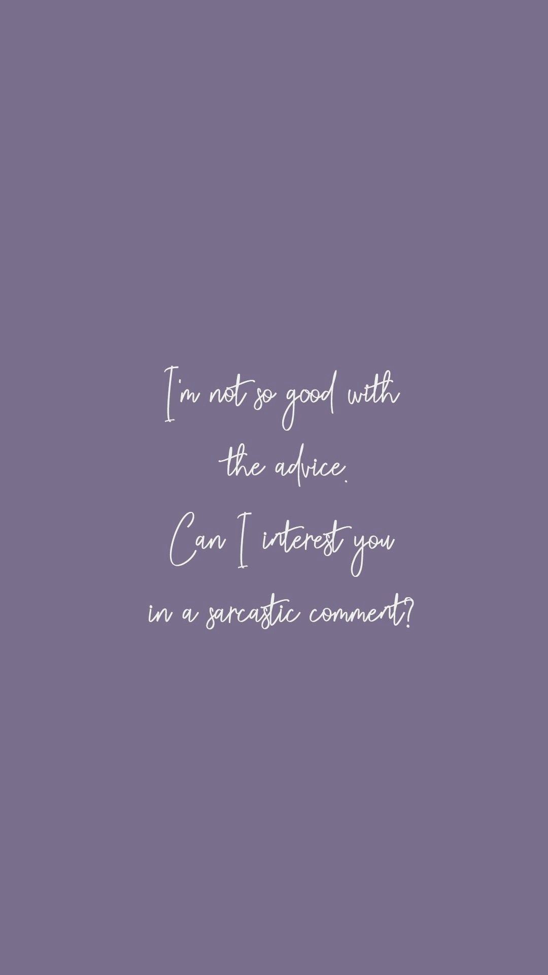 Purple Quotes Aesthetic Wallpapers