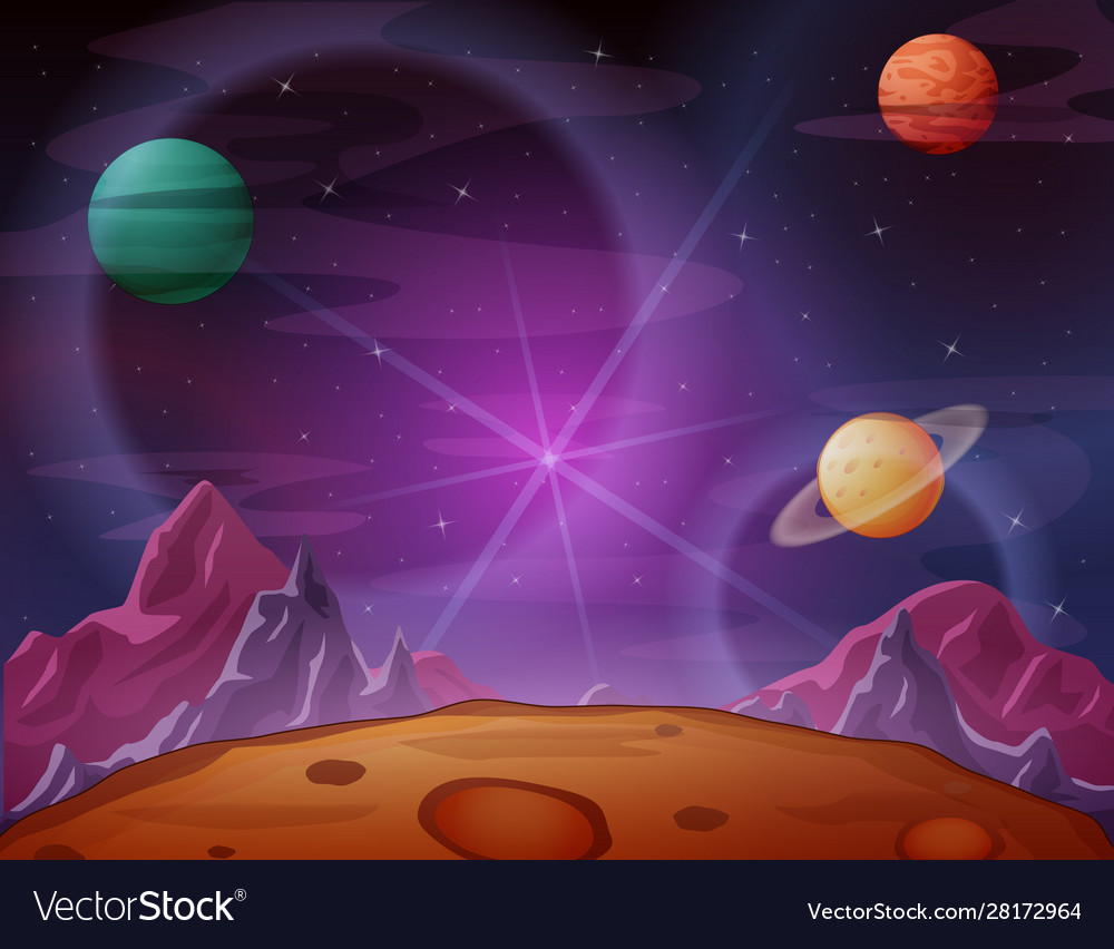 Purple Universe Background