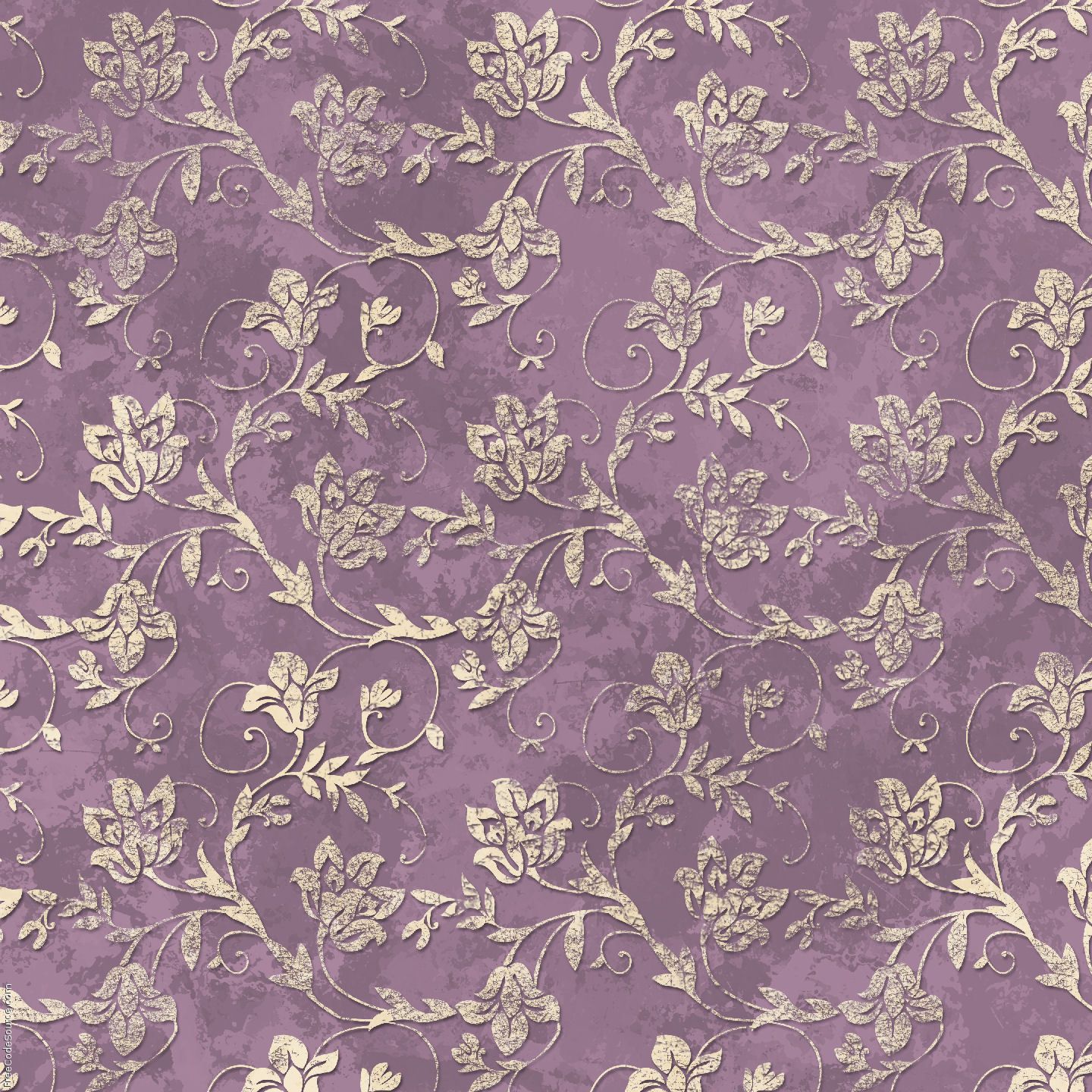 Purple Vintage Floral Background