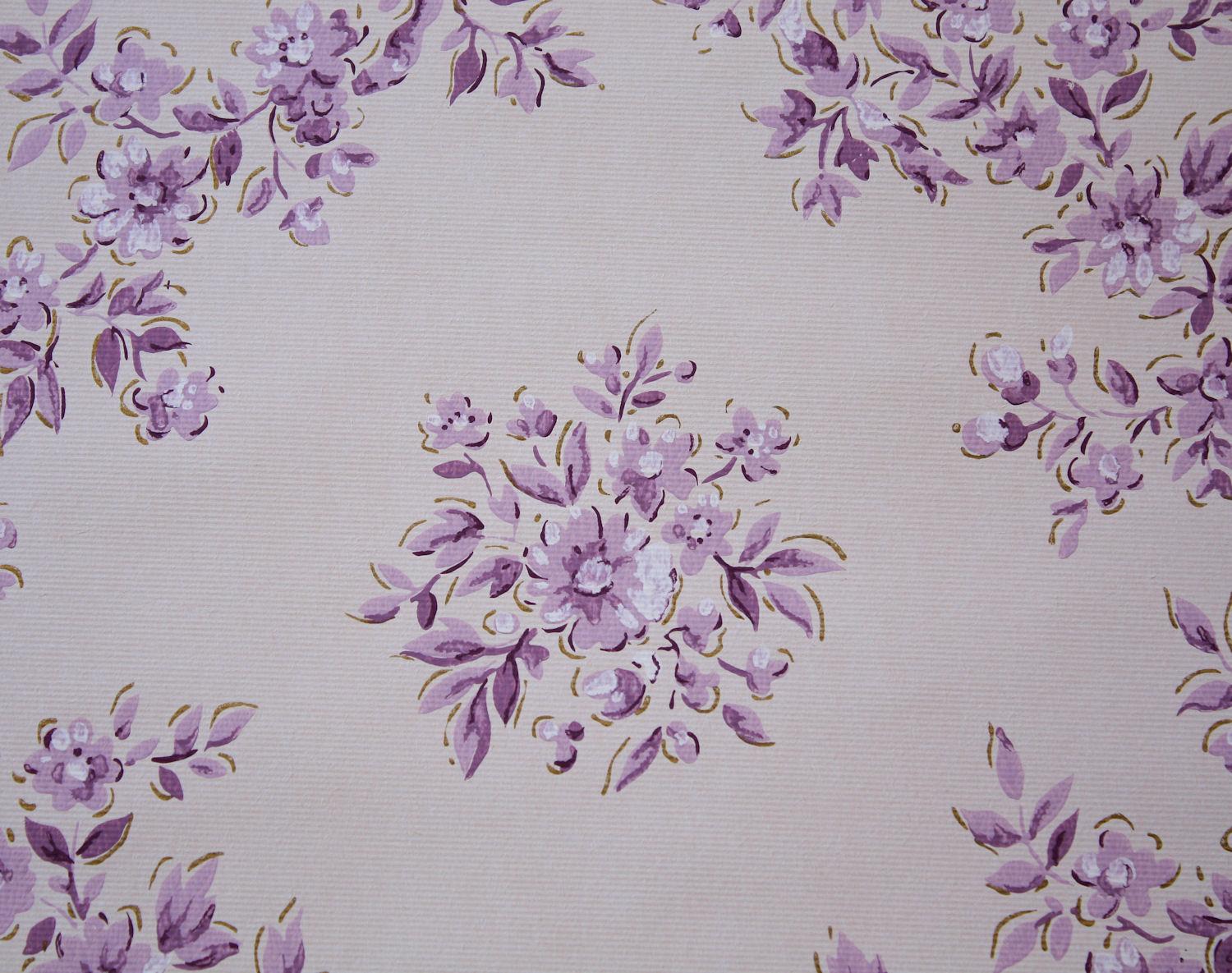 Purple Vintage Floral Background