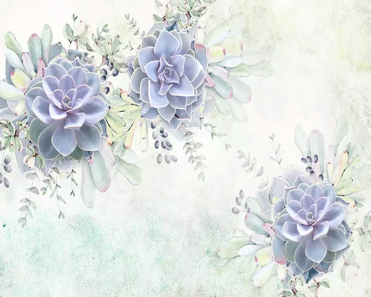 Purple Vintage Floral Background