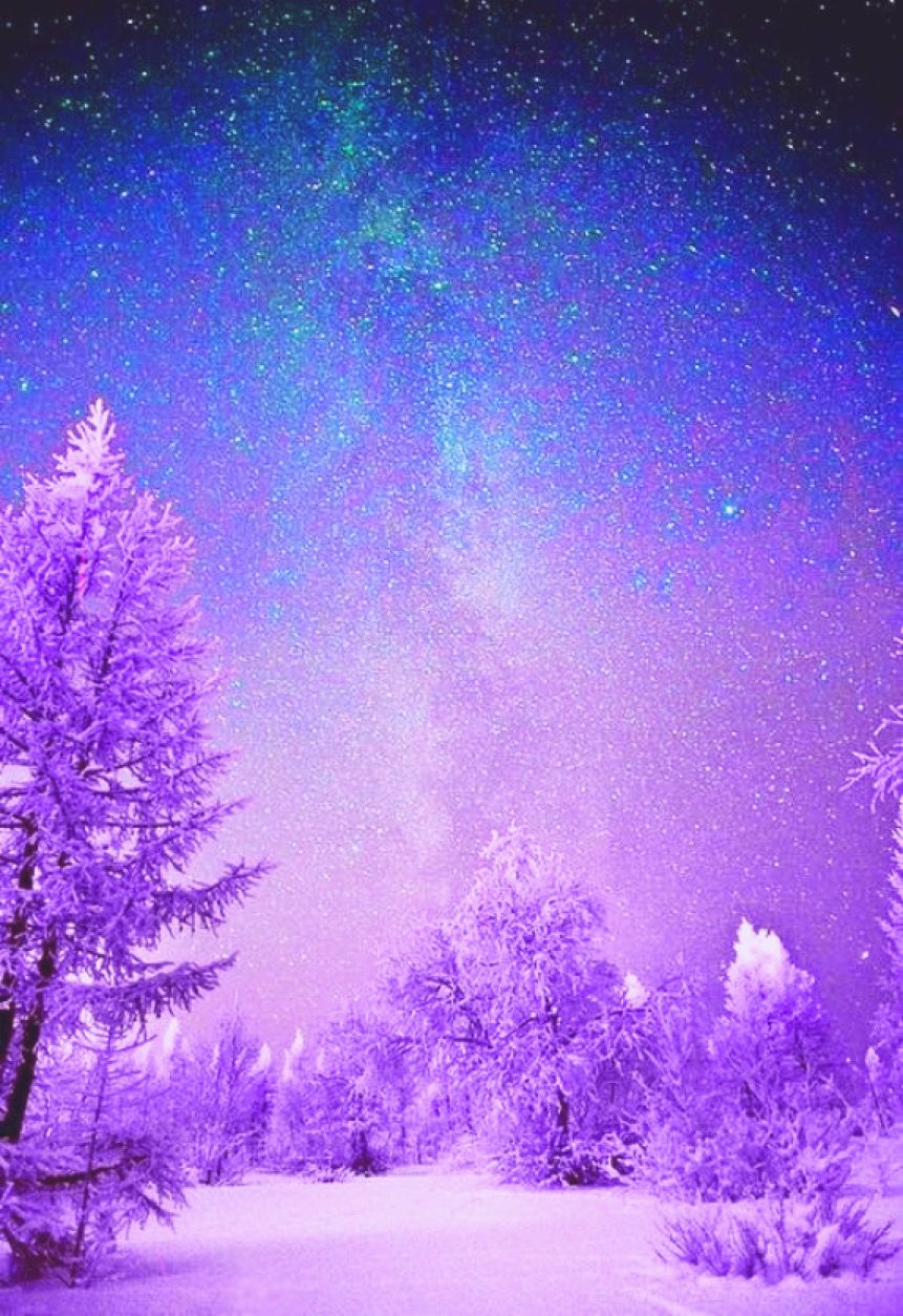 Purple Winter Background