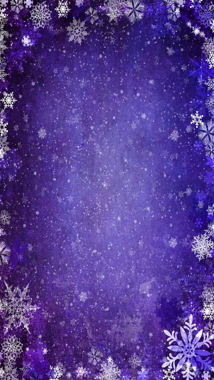 Purple Winter Background