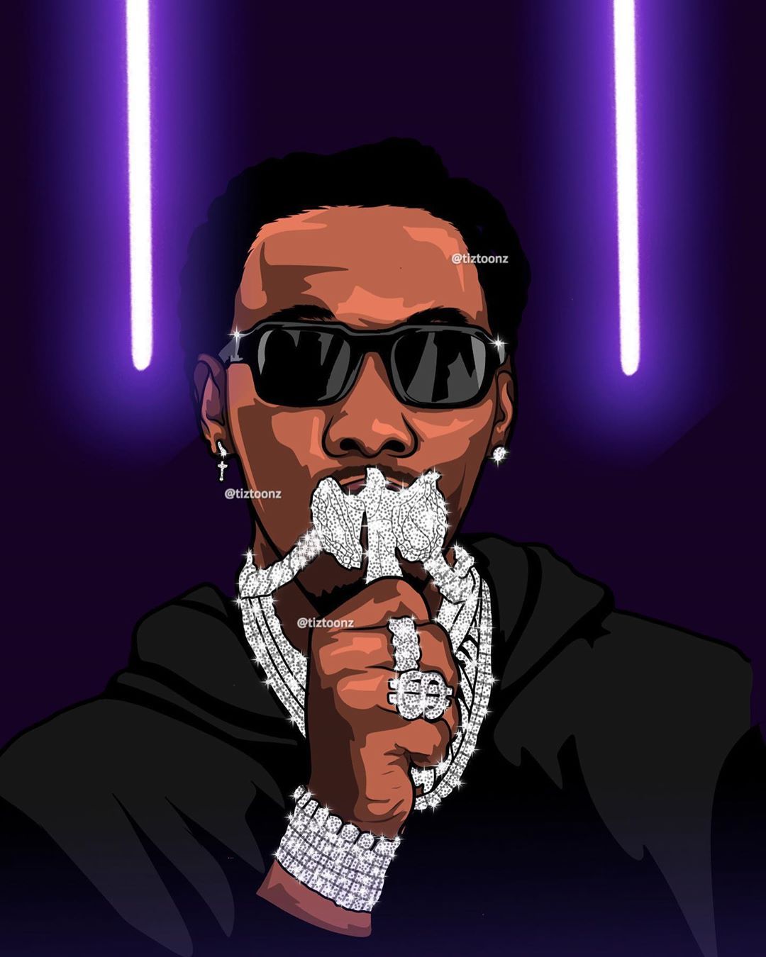 Quavo Cartoon Wallpapers