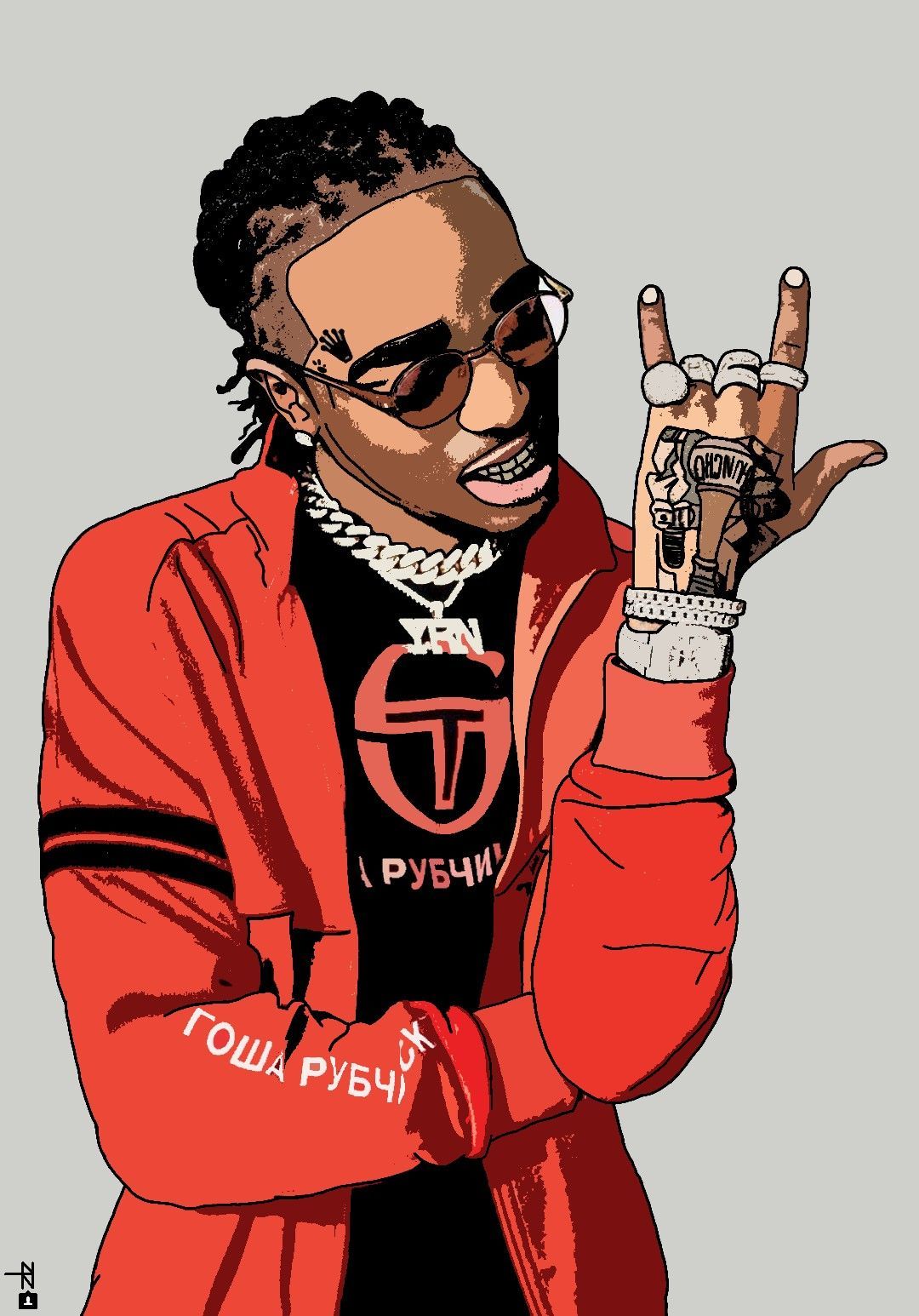 Quavo Cartoon Wallpapers