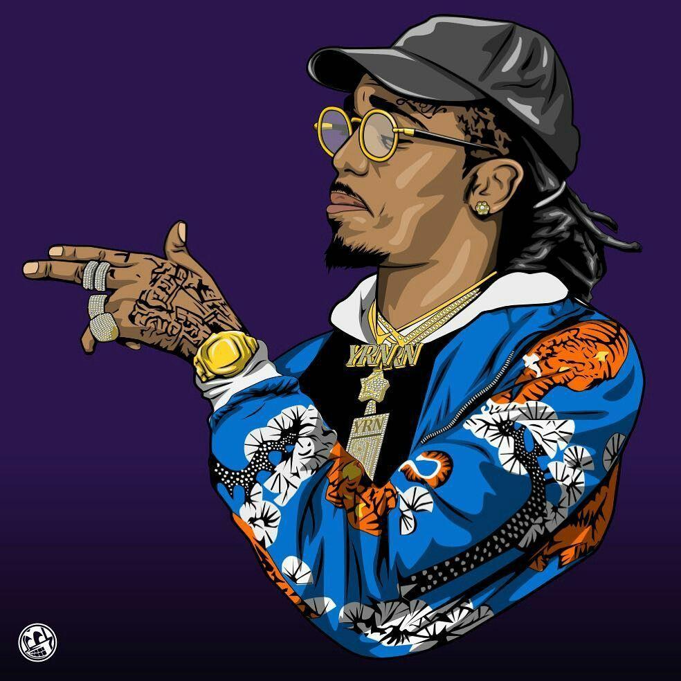 Quavo Cartoon Wallpapers