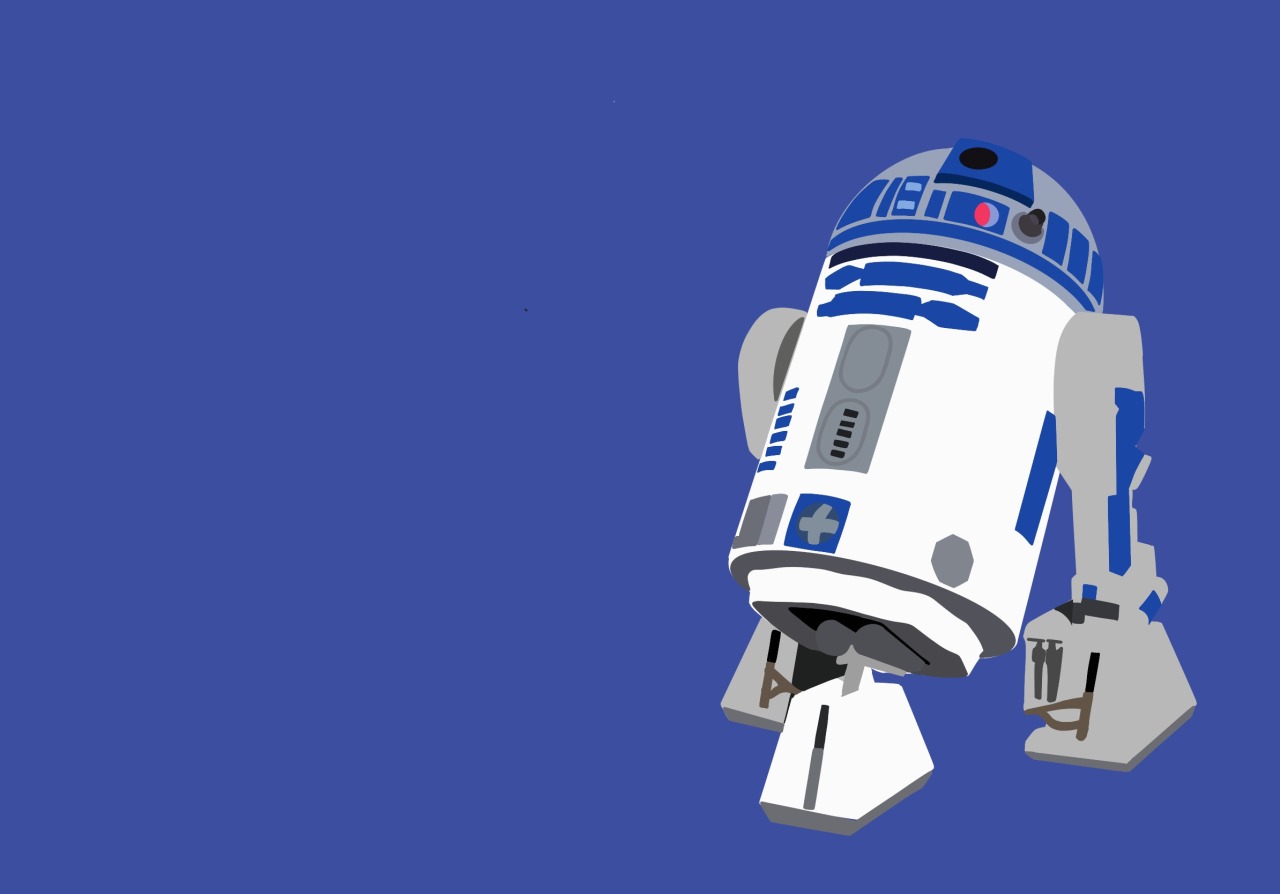 R2 D2 Star Wars Minimalist Wallpapers