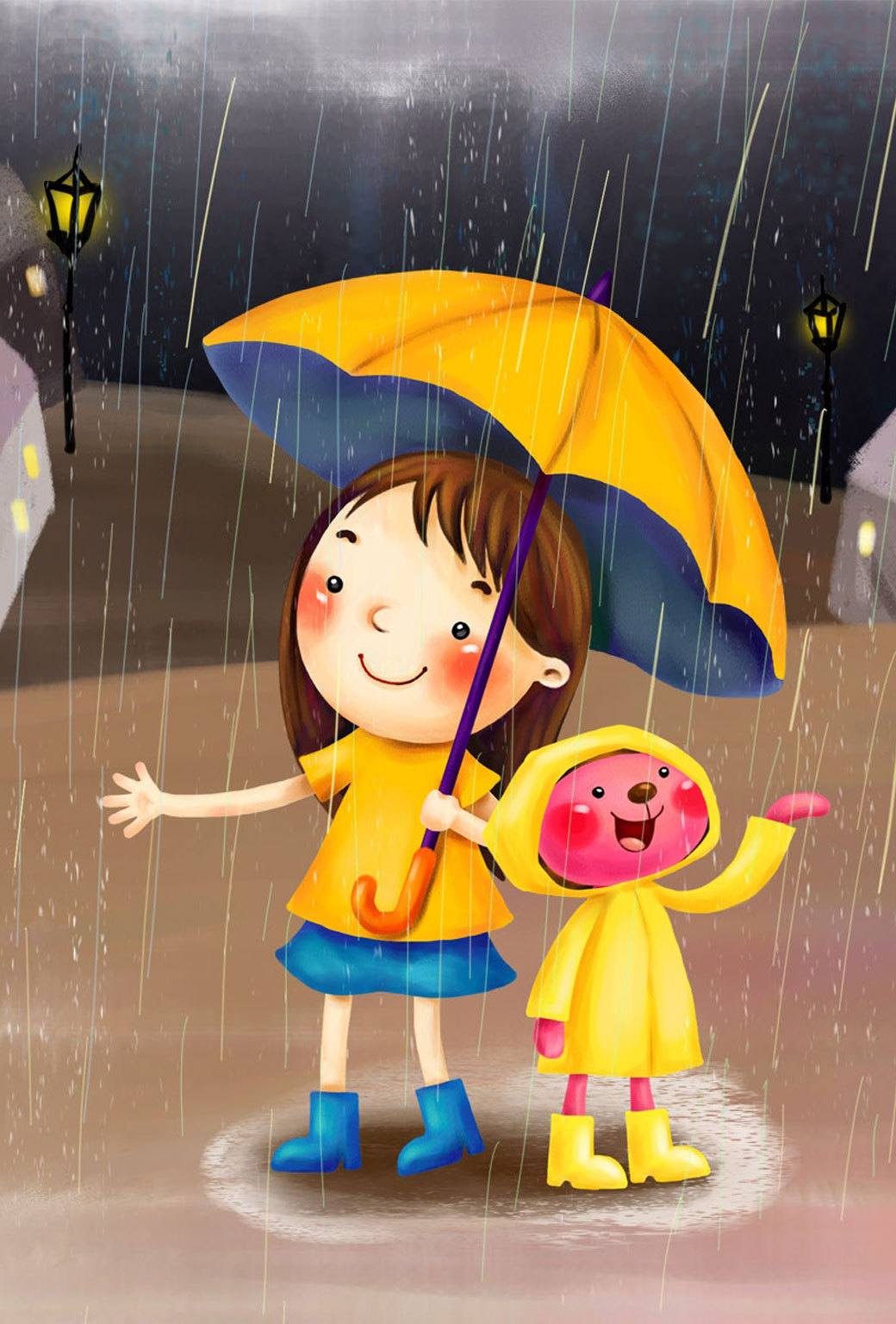 Rain Girl Wallpapers