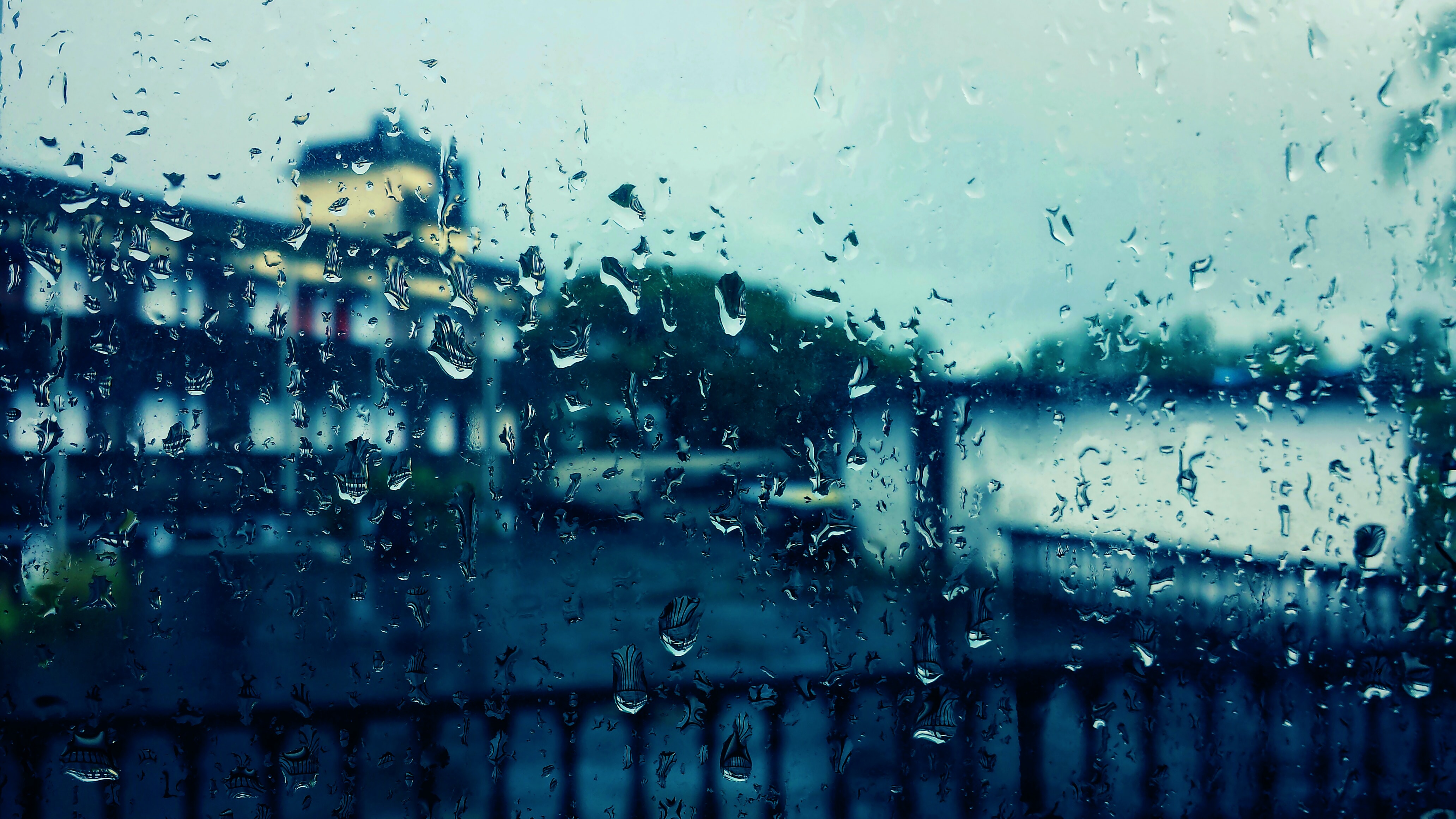 Rain On Glass Wallpapers