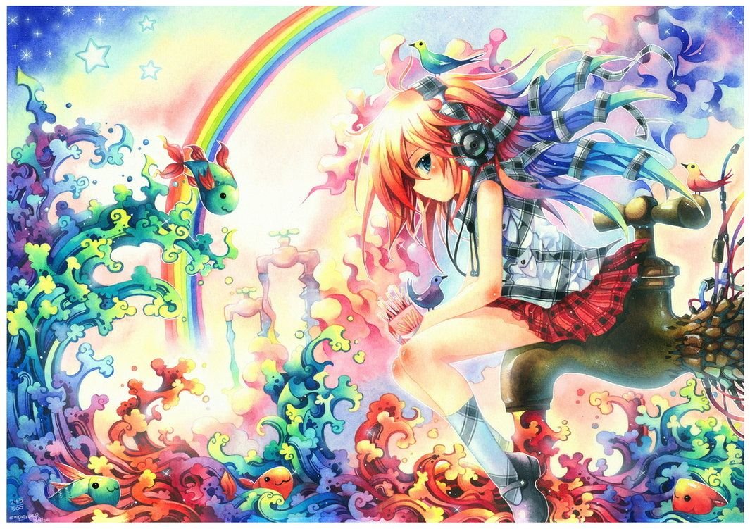 Rainbow Anime Wallpapers