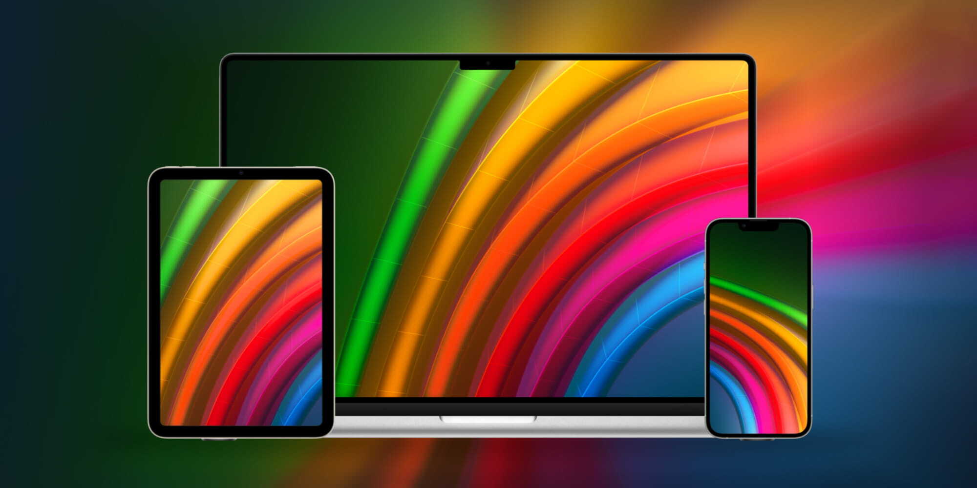 Rainbow Apple Wallpapers