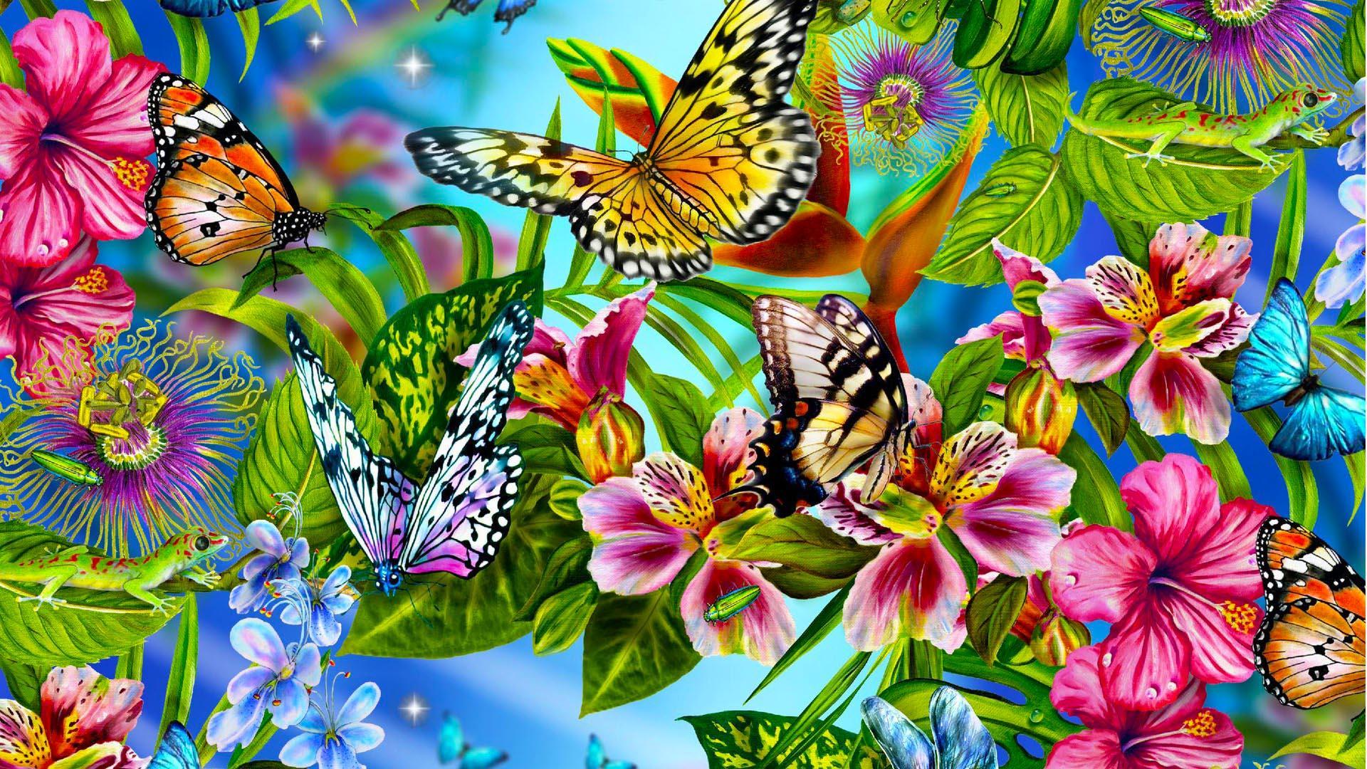 Rainbow Butterfly Wallpapers