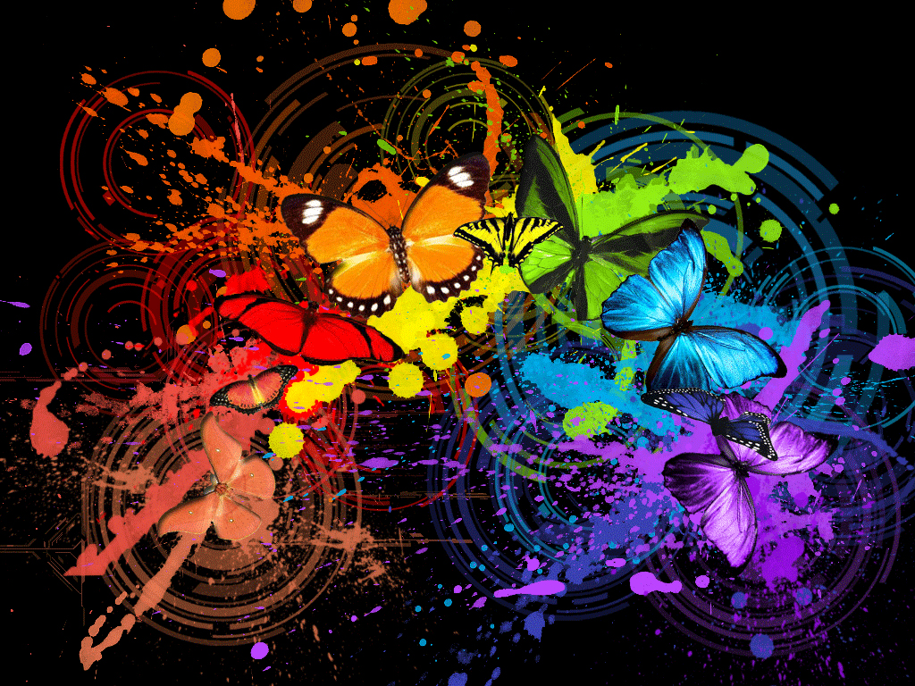 Rainbow Butterfly Wallpapers