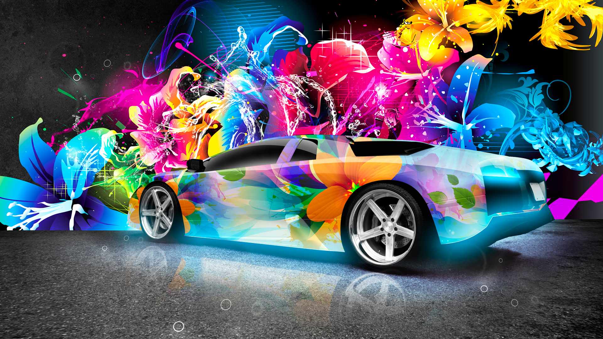 Rainbow Cars Wallpapers