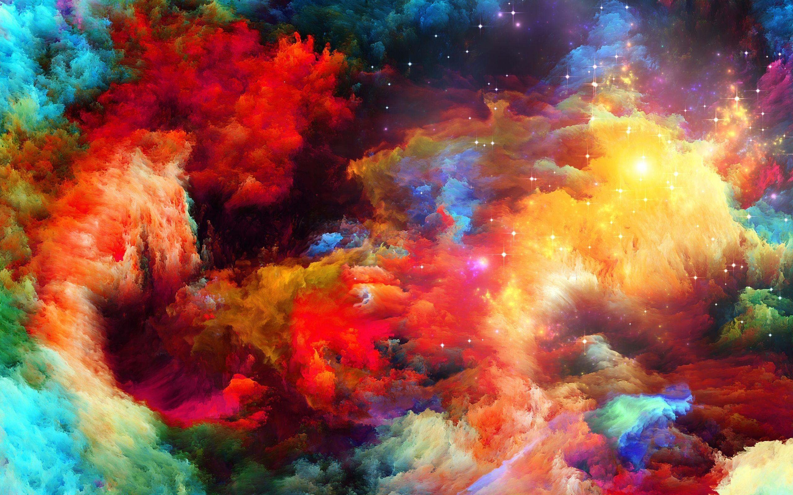 Rainbow Explosion Background