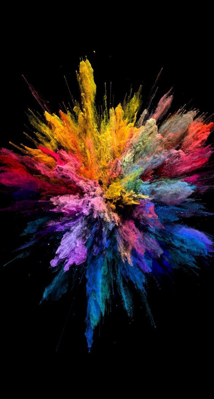 Rainbow Explosion Background